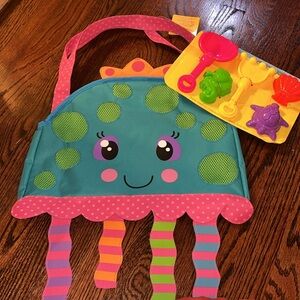 Little girls beach tote and toys - Stephen Joseph